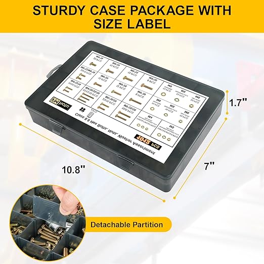 1012Pcs Grade 8.8 Metric Bolts Assortment, Hex Heavy Duty Bolts and Nuts Set, M4 M5 M6 M8 (12mm to 30mm), Comes with 3 Bits（Yellow Zinc Plated）