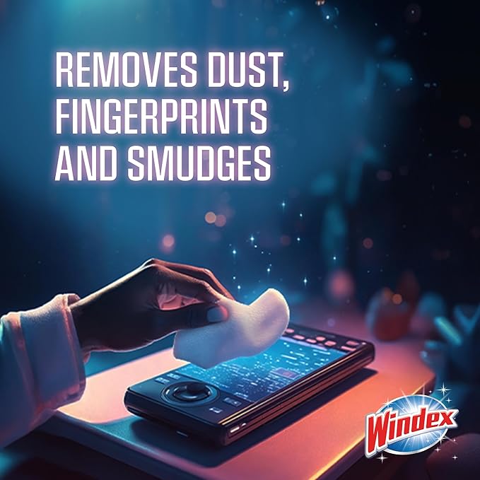 Windex Gaming Cleaning Wipes, Pre-Moistened Wipes to Instantly Clean all Gaming Gear and Electronics, Resealable Packaging for a Freshness Lock, 25 count (Pack of 2)