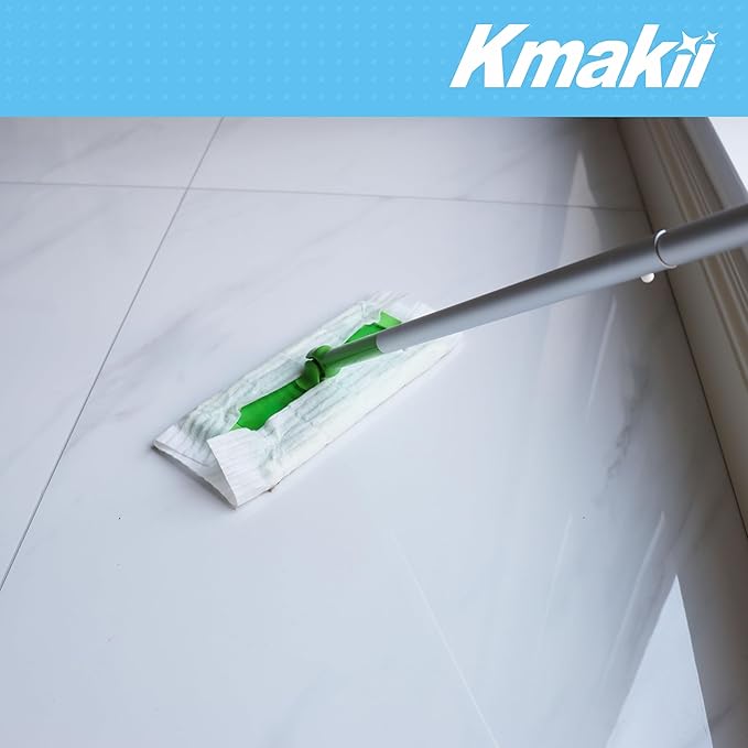 KMAKII Dry Sweeping Cloths Dry Mop Refills for Floor Mopping and Cleaning Disposable Dusting Cloths Electrostatic Cloths Unscented 120 Counts