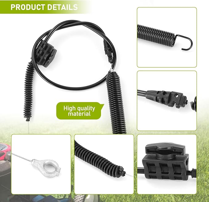 2PCS PTO Handle Cable Enduro 946-05087D Lawn Mower Throttle Cable Compatible with MTD Cub Cadet XT1 XT2 LX46 LX42 LT46 LT42 FAB Control Handle Rep Replacement for MTD,for CYT4220,for Craftsman Tractor