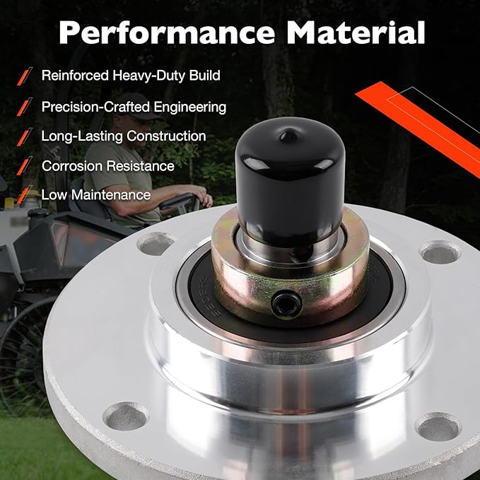 ATRACYPART 437-0006-00 Lawn Mower Deck Spindle Assembly Compatible with Spartan Mowers RZ, RZ Pro, RZ HD, RZ Tuff Torq 2017–2022 – Replaces 437000600 437 0006 00