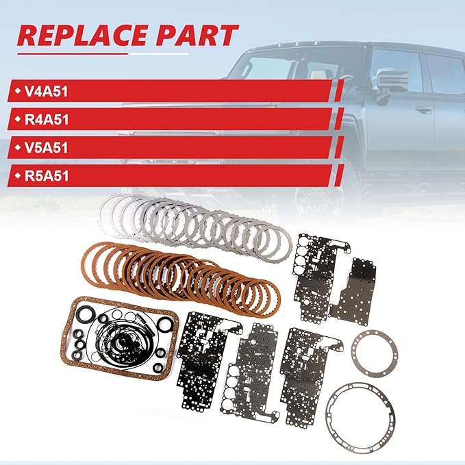 V4A51, R4A51 Transmission Master Rebuild Kit Overhaul V5A51, R5A51 Fits for CHALLENGER 2001-2011 V6 3.0L for L200 MONTERO STRADA for LEIBAO Auto part
