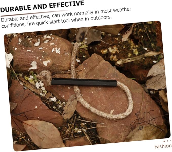 6pcs Camping Fire Starter Wicks Flammable Cords for BBQ Outdoor Survival Hiking Rope for Adventure Supplies and Emergency Use