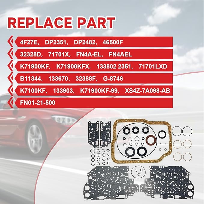 Transmission Rebuild Kit Fits for 2000-UP Focus 4F27E FN4AEL K71900KF Auto Transmission Master Rebuild Kit 133802 2351, DP2351 DP2482