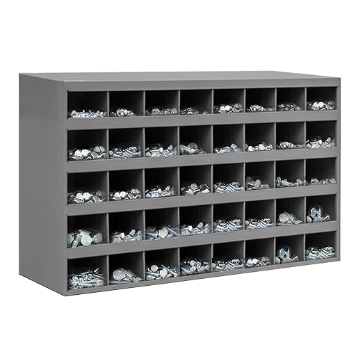 Titan Industrial Supply-3610 Piece Grade-5 Zinc Plated Bolt Nut and Washer Assortment Hex Head Cap Screws Flat and Lock Washers Hex Nuts with 40 Hole Bin 1/4-20 to 5/8-11