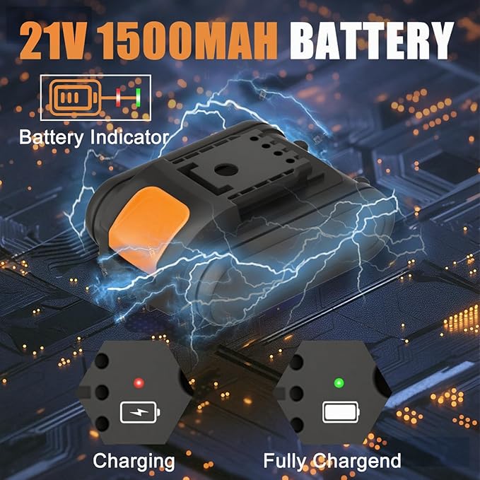 GardenJoy 20v Cordless Drill Set, Power Electric Kit 2 Batteries With Charger 30Nm 2-Speed 3/8" Keyless Chuck 24+1 Torque Drill Driver screwdriver Bits with LED Electric Work Light for MEN DIY