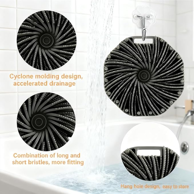 The Sud Bud Silicone Body Scrubber, Premium Soft Gentle Exfoliating Shower Brush for All Skin Type (Medium, Count, 2)
