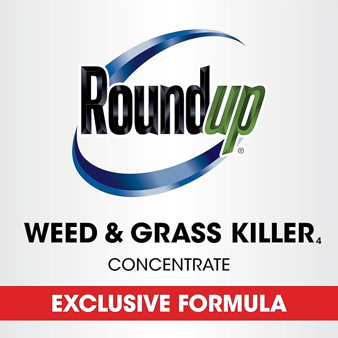 Roundup Weed & Grass Killer₄ Concentrate, Use in and Around Flower Beds, Walkways and Other Areas of Your Yard, 1 gal.