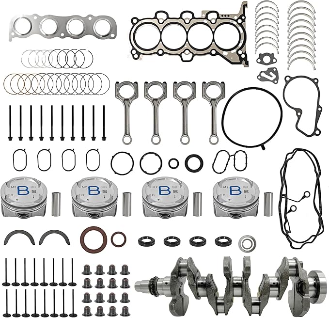 G4NC G4NA 2.0L Engine Rebuild Overhaul Kit Crankshaft Connecting Rod Compatible with Hyundai Elantra Tucson Sonata & for Kia Forte Soul Forte5 Optima 2012-2021 23110-2E501