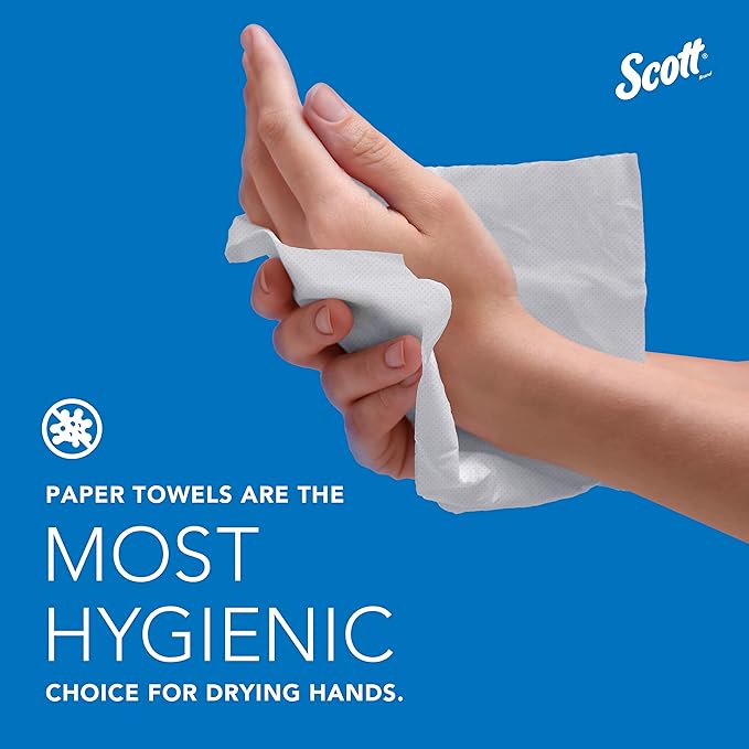 Scott Professional Universal Multifold Paper Towels, Bulk (01840), Absorbency Pockets, White, 9.2'x9.4' Towel, Compressed, Compact (250 Sheets/Pack, 16 Packs/Case, 4,000 Sheet Total)