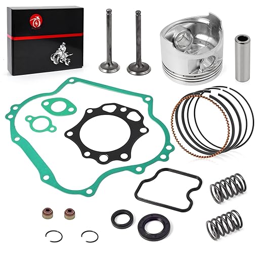 290cc FE290 Engine Rebuild Kit Oversize 0.25mm Piston & Ring Gasket Seal Intake Exhaust Valve Compatible with Club Car Golf Cart DS Predent 1016447 1016448 1023047-01