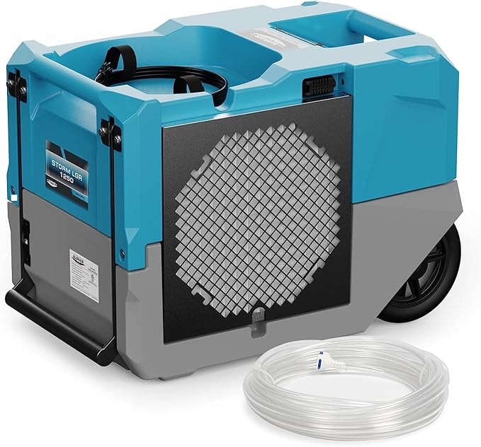 ALORAIR 264 PPD Commercial Dehumidifier with Pump, Up to 3,000 Sq.Ft Industrial Dehumidifier with Drain Hose Potable Wheels Design for Whole House, Basement, Warehouse, Garage, Blue