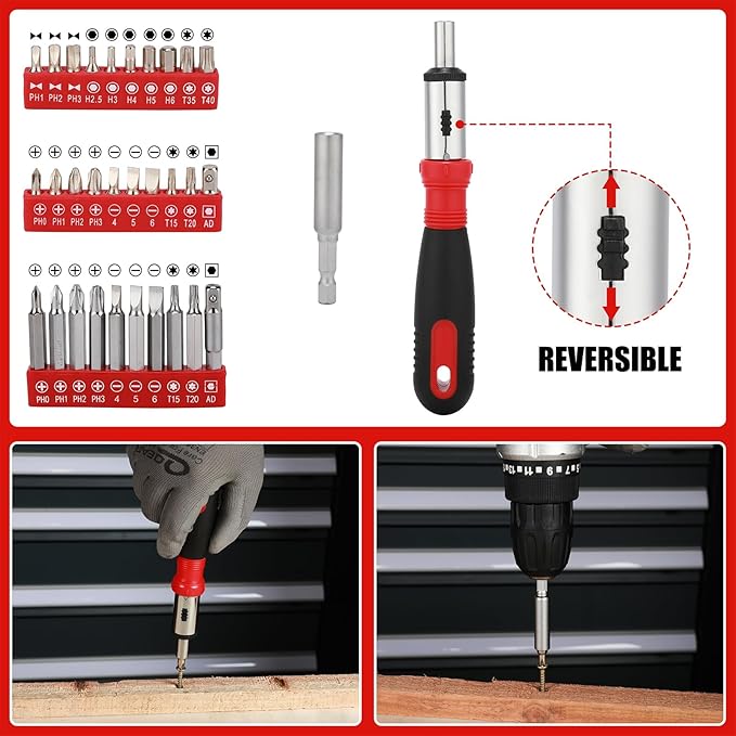Mayouko 205PCS Home Repair Tool Kit, Complete Household Tool Set, Car Tools Kit Mechanic Set for Rv Trunk, Mechanics Home Tool Set, 205 Pieces Socket Wrench Auto Repair Hand Tool Kit