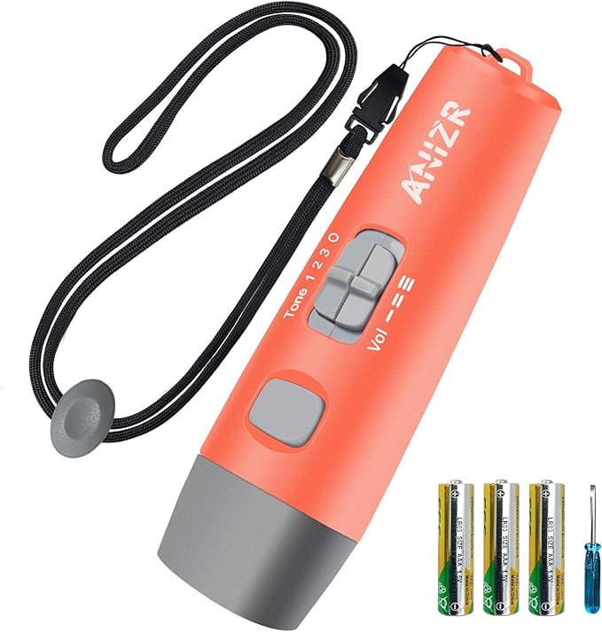 ANIZR Electronic Whistles with Lanyard,Adjustable 3 Tone & 3 High Volume Hand Emergency Whistle Basketball Referee Whistle for Coach,Teacher,Police,Outdoor Camping Boating Hiking(with Battery)