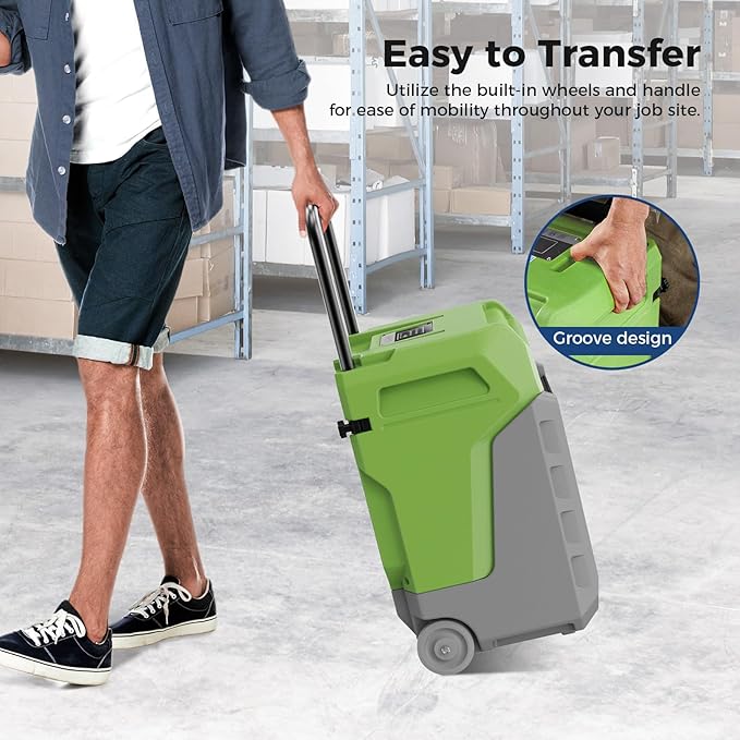 ALORAIR 170 Pints LGR Commercial Dehumidifier with Pump & Drain Hose, Fit for 2,100 Sq.Ft, Portable Industrial Dehumidifiers with Wheels for Water Damage Restore, Basement, Garage, 5 Years Warranty