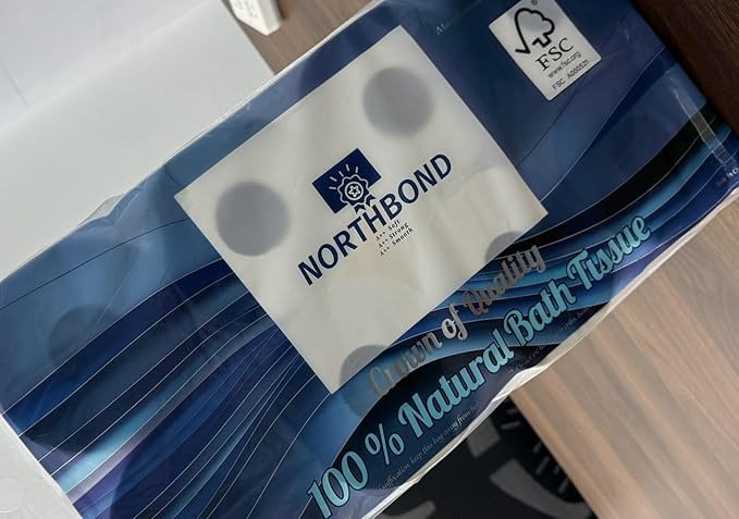 Northbond Strong & Soft 3-Ply Bamboo Toilet Paper – Eco-Friendly, Sustainable, Ultra-Absorbent Bulk 8-Pack (72 Regular Rolls), 4617 Sheets for Families, Septic-Safe & Biodegradable.