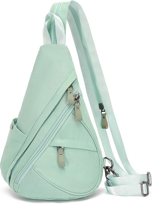 KL928 Nylon Sling Bag - Small Crossbody Backpack Shoulder Casual Daypack Multipurpose Rucksack for Men Women