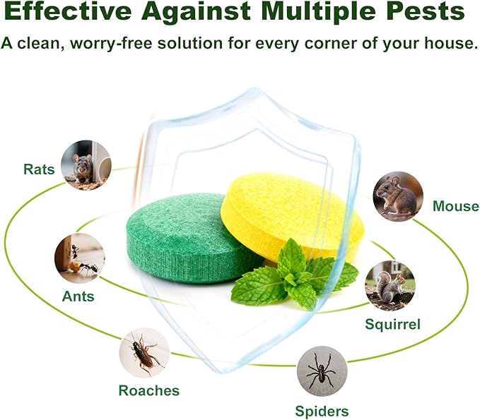 Peppermint Oil Rodent Repllent (40, Yellow and Green)
