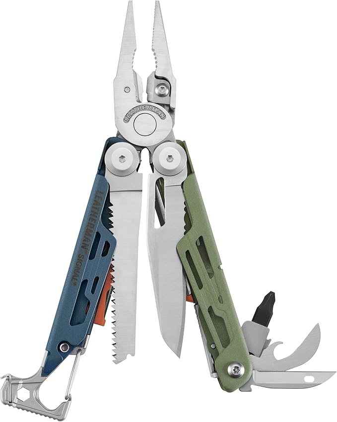 LEATHERMAN, Signal, 19-in-1 Multi-tool for Outdoors, Camping, Hiking, Fishing, Survival, Durable & Lightweight EDC, Made in the USA, Tundrascape
