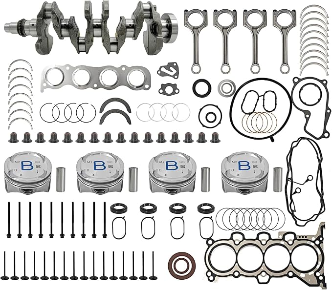 G4NC G4NA 2.0L Engine Rebuild Overhaul Kit Crankshaft Connecting Rod Compatible with Hyundai Elantra Tucson Sonata & for Kia Forte Soul Forte5 Optima 2012-2021 23110-2E501