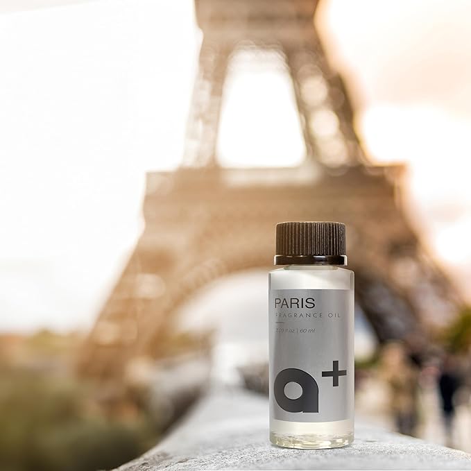 Aromar+ Fragrance Oil – Paris-Inspired by Edison – Luxury Hotel Scent Experience with Cedarwood, Cashmere & Amber – for Waterless Diffusers – Long-Lasting Home Aroma – 2oz/60mL