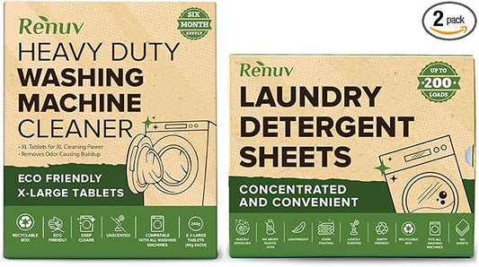 Laundry Detergent Sheets and Washing Machine Cleaner - Bundle and Save!