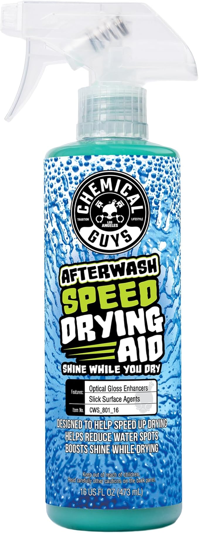 Chemical Guys After Wash Sprayable Gloss Boosting Car Wash Drying Aid - 16 oz Car Detailing Spray Helps Reduce Water Spots, Adds Shine, and Speeds Drying for Trucks, and Motorcycles