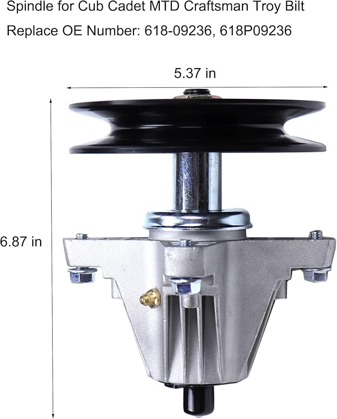 MOCW 3 PCS 618P09236 Spindle Assembly Compatibile with Cub Cadet for MTD Craftsman Troy Bilt XT1 GT54 ST54 Z5800 Z7600 T3200 Mustang 54XP 54-Inch Deck