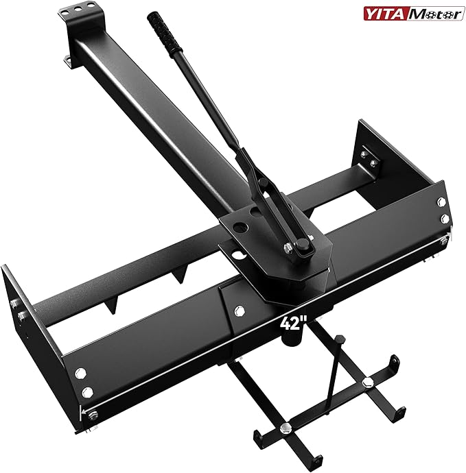 YITAMOTOR 42" Tow Behind Box Scraper Lawn Tractor Attachments, Black