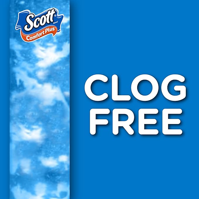 Scott ComfortPlus Toilet Paper, 36 Mega Rolls = 144 Regular Rolls, Bath Tissue, 462 Sheets Per Roll, White, 36 Count