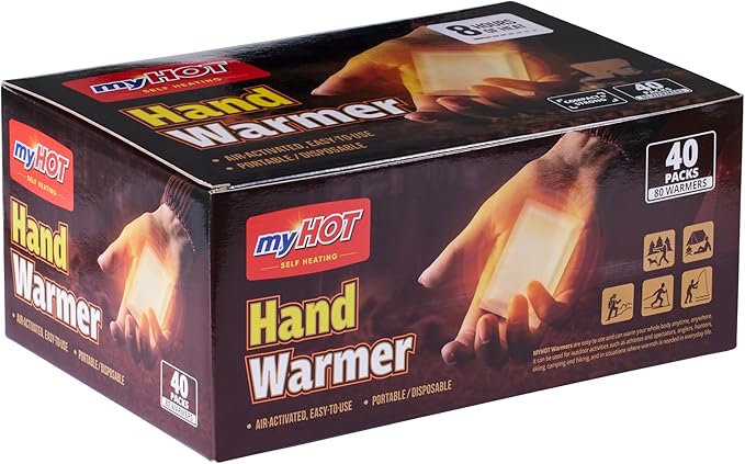 Body & Hand Warmer, Long Lasting Heat, Non-Adhesive, Air-Activated Warmers for Outdoor Sports, Camping, Winter Commutes - Made in Korea