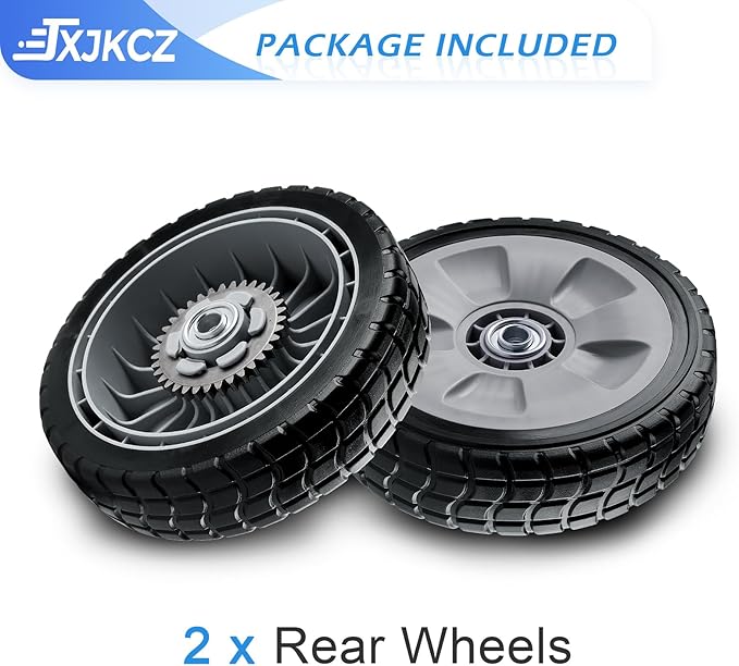 Lawn Mower Rear Drive Wheels Replaces 42710-VE2-M02ZE 42710-VG3-B00-8" Wheel Assebmly Compatible with H onda HRT216 HRR216 HRS216 Walk behind Lawn Mower，2 Pack