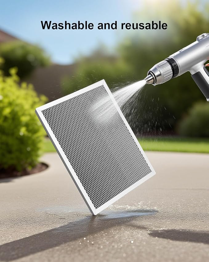 Washable Dehumidifier Filter Fits for AprilAire Whole-House Dehumidifiers Models 1830 1850 1852 and Ventilation Models 8191 8192 Replace 5443, MERV 8 Replacement Filter 10x12x1(Pack of 1)