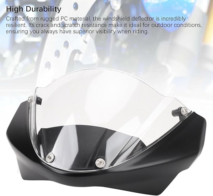 696 795 796 M1100 Motorcycle Windguard, Rugged PC Construction, Front Wind Deflector Screen