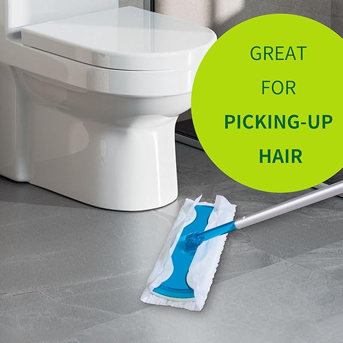 Dr.Easy Microfiber Dry Sweeping Cloths,36ct Disposable Mopping Pads Refil Pack,fits SWIFFER Sweeper and Other Electrostatic Mop Heads .Bigger Size 8.8X11in,Catch& Lock Dirt & Hair.