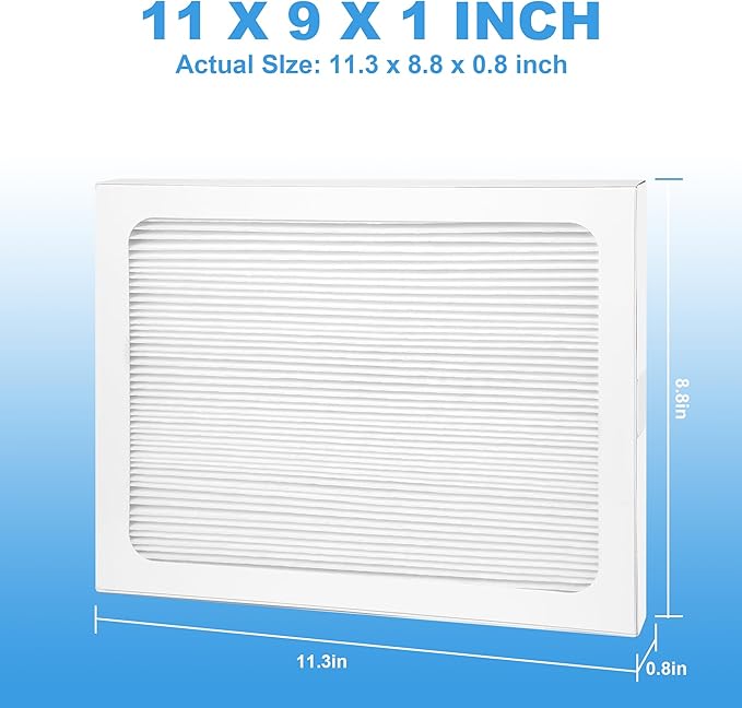 3 Packs 9 x 11 x 1 Dehumidifier Filter MERV 13 Compatible with Santa Fe Compact70, Ultra70, Element, Compact2, UA 65H dehumidifier Models