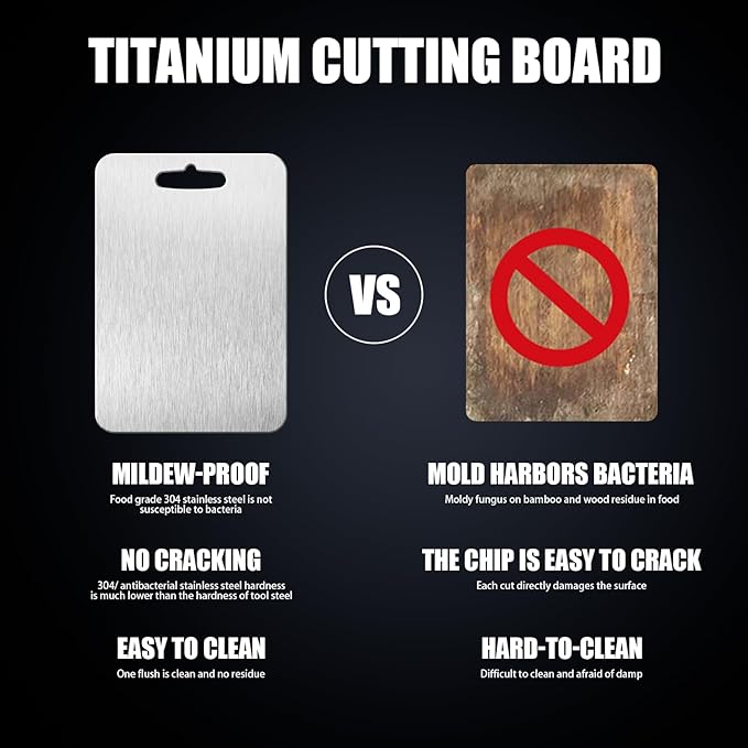 SHIRIA Titanium Cutting Board, Cutting Boards For Kitchen, Double-Sided Titanium Cutting Board for Cutting Vegetables And Meat (16 * 10 in)