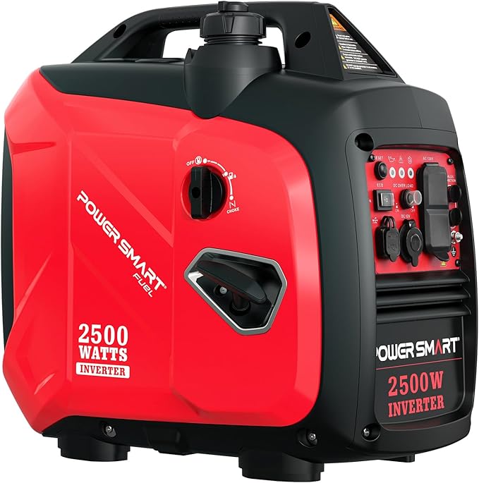 PowerSmart 2500-Watt Portable Inverter Generator with Quiet for Camping