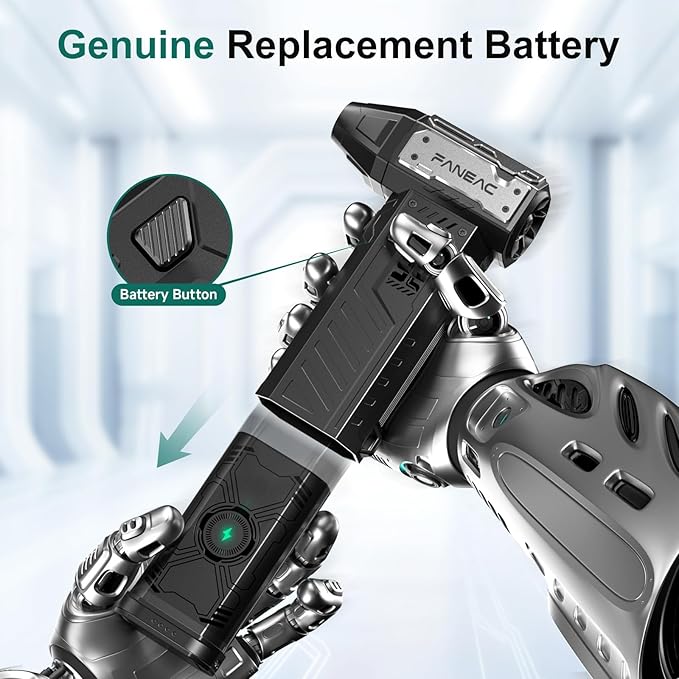 X305 Electric Air Duster Dual Battery - 150,000rpm, 3-Gear Adjustable Speed, Ultra-Powerful Brushless Motor Compressed air Duster, for Keyboard, Computer, House, Indoor and Outdoor