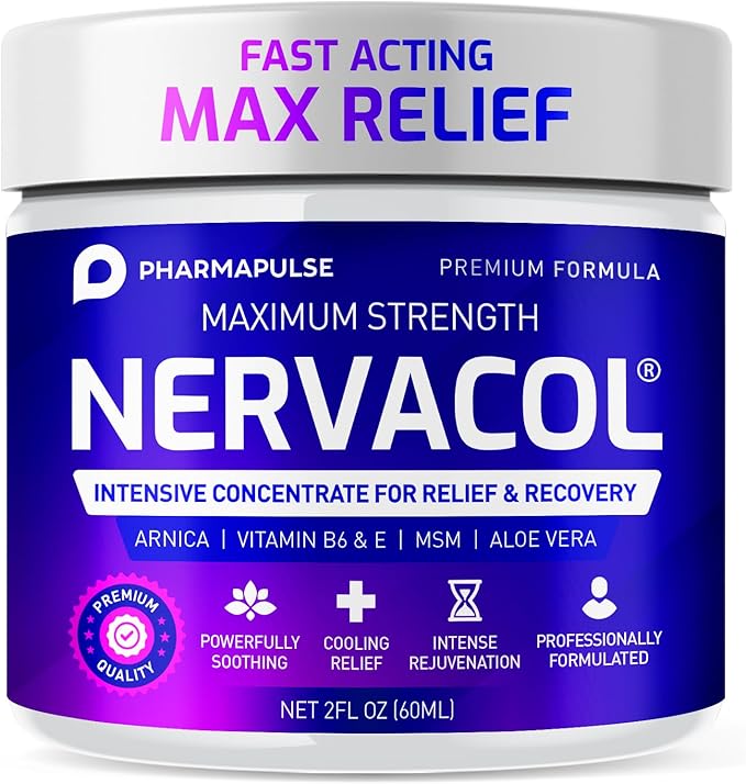 Pharmapulse Neuropathy Cream – Maximum Strength for Feet, Hands, Legs, Toes, Lower Back - Alpha Lipoic Acid, Arnica, Vitamin B6, Aloe Vera, MSM - Effective Soothing