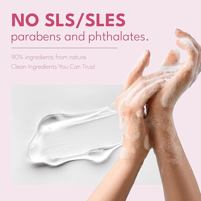 ROMIIE ZOI Rose Liquid Hand Soap Refill Gift Set – 3 Pack (26 Fl Oz Each), Romantic Floral Scent, Moisturizing & Gentle, Biodegradable Formula with Essential Oils for Bathroom, Kitchen