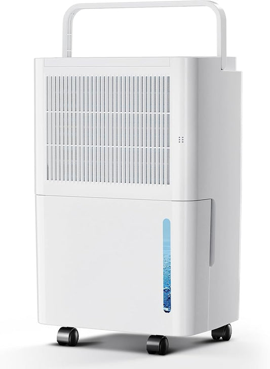 2,500 Sq Ft Portable Home Dehumidifier with Drain Hose, 74 OZ Water Tank, 24 Hr Timer, 3 Modes High Efficiency Compressor for Basement, Bedrooms, Bathrooms and Laundry Rooms
