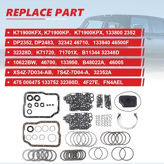 Transmission Super Master Rebuild Kit Fits for FOCUS IXION TIERRA for 3i / 3S / 3SP23 AXELA Auto Transmission Master Rebuild Kit
