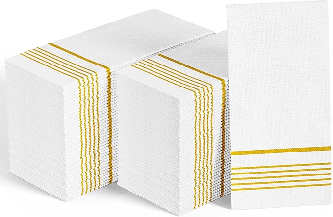 400 Pack Paper Dinner Napkins, Absorbent Paper Napkins, Premium Quality Guest Towels, 2-Ply Disposable Hand Towels for Thanksgiving, Kitchen, Events, Parties or Events