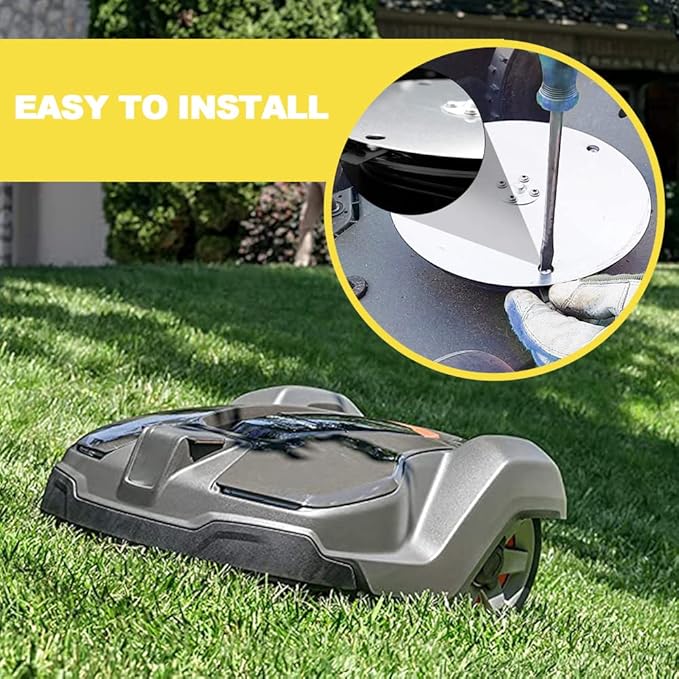 Robotic Lawn Mower Blade (30, for Husqvarna - Double Hole) Also for Gardena McCulloch Robotic Lawnmower Mowing Robo Robot Accessories Replacement for 315 430 435 450 and Many Others