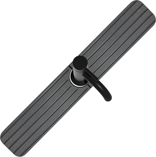 ZumenDa 23.6inch x 4inch Kitchen Sink Faucet Mat, Water Absorbing Stone Faucet Splash Guard for Bathroom Counter, Quick Drying Diatomite Tray for Kitchen Sink, Dark Gray