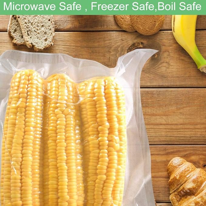 O2frepak 100 Count Vacuum Sealer Bags 50 of Each Size 50 Quart 8"X12"and 50 Gallon11"X16", BPA Free Sous Vide Seal a Meal Commercial Grade Vacuum Seal PreCut Combo Pack Bag