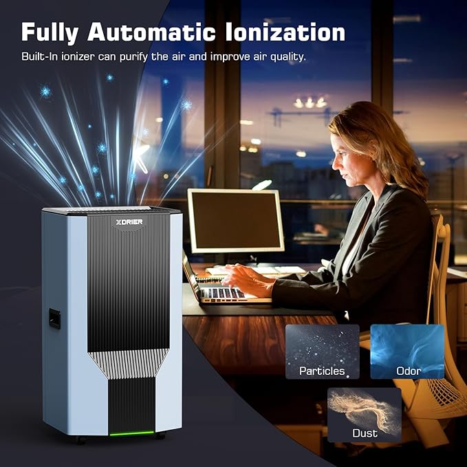 198 Pints Commercial Grade Dehumidifier with Pump for Spaces Up to 2,600 Sq.Ft, Large Dehumidifier for Home, Basement, Garage, Warehouse with Drain Hose & Tank, 5 Years Limited Warranty