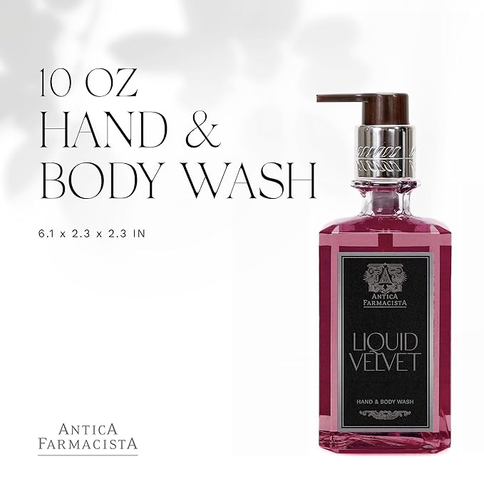 Antica Farmacista Liquid Velvet Hand & Body Wash - Luxury Gift for Women & Men - Hand & Skin Hydration