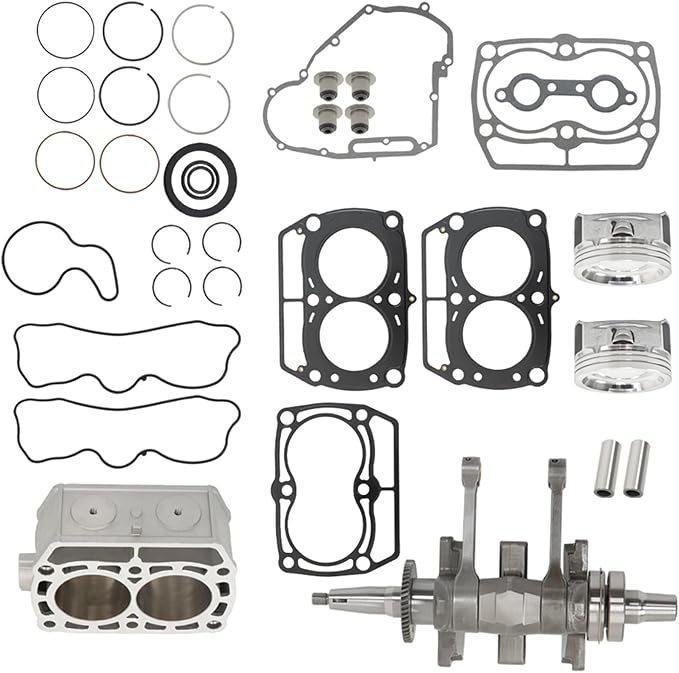 Silscvtt Crankshaft Cylinder Piston Gasket Kit Replacement for Polaris Ranger 800 Crew XP 800 RZR 800 S 2203068